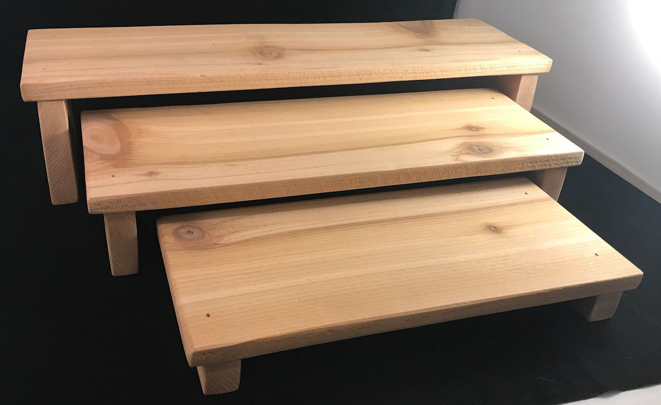 (image for) Nesting Risers in Natural Cedar